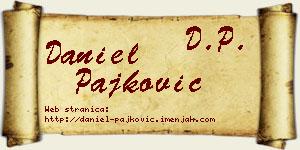 Daniel Pajković vizit kartica